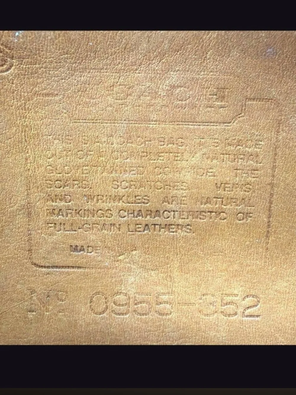 Coach vintage lenox